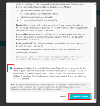 Scribe by AlfaDocs - Documentazione Medica Assistita con IA (5)